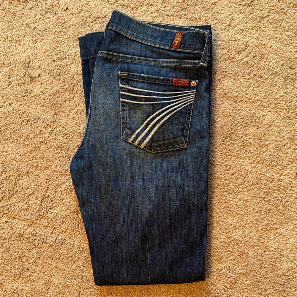 7 For All Mankind Dojo Low-Rise Boot Cut Jeans